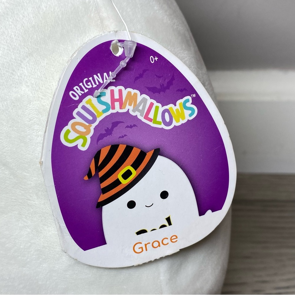 Squishmallows Halloween 2 Set Grace Ghost & Paige Pumpkin Plush Toy KellyToy NWT - Picture 4 of 16